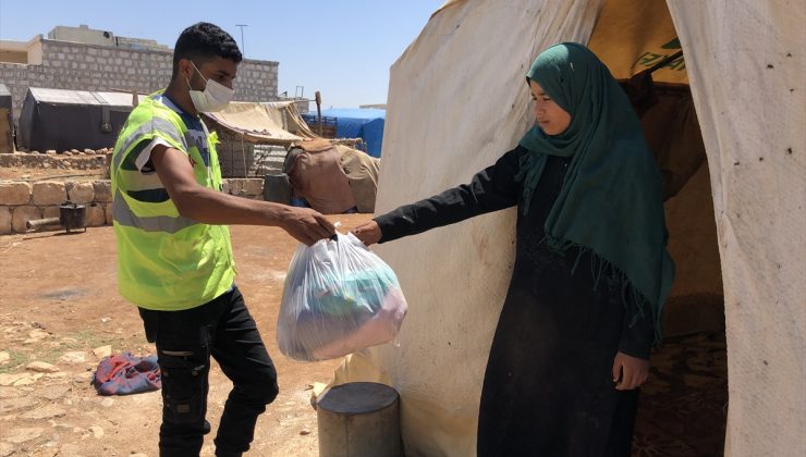 Afrin’e hijyen paketi ve giysi yardımı