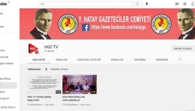 HGC TV YOUTUBE KANALI HİZMETE GİRDİ