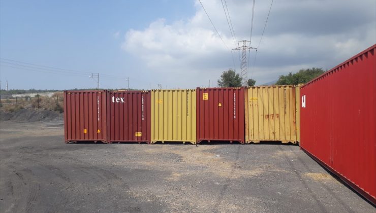 Mersin’de çalınan 17 konteyner Hatay’da bulundu