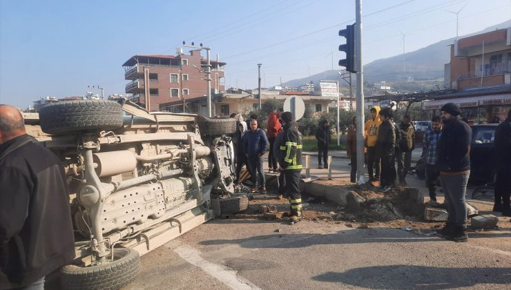Samandağ’da Zincirleme Trafik Kazası