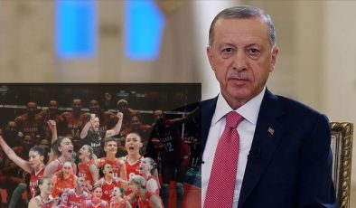 Cumhurbaşkanı Erdoğan, Filenin Sultanları’nı  tebrik etti