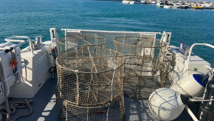 Yasa Dışı Balık Avlamada Kullanılan 140 Kafes Ele Geçirildi