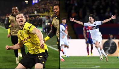 PSG ve Borussia Dortmund, UEFA Şampiyonlar Ligi’nde yarı finale yükseldi
