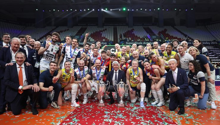 Erkekler CEV Şampiyonlar Ligi Süper Finali’nde İtalya’nın Trentino Itas takımı şampiyonluğa ulaştı