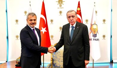 Cumhurbaşkanı Erdoğan Başkan Öntürk’ü Kabul Etti