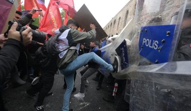 Taksim’e yürümek isteyen ve polise saldıran 210 kişi gözaltında